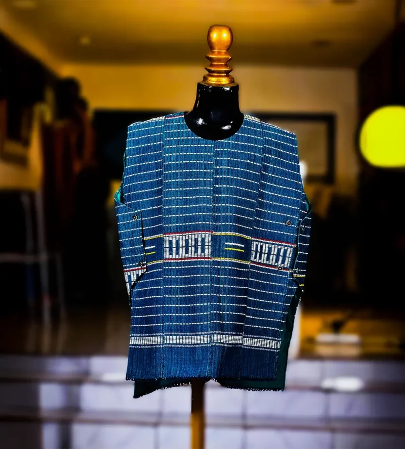Gilet africain vert émeraude – Image 2