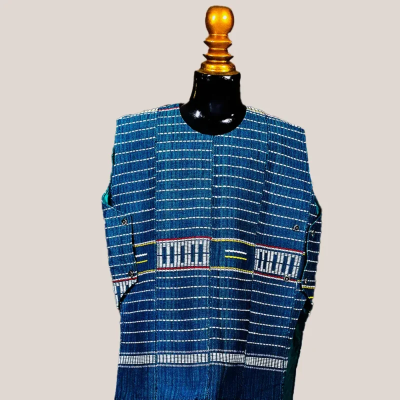 Gilet africain vert émeraude
