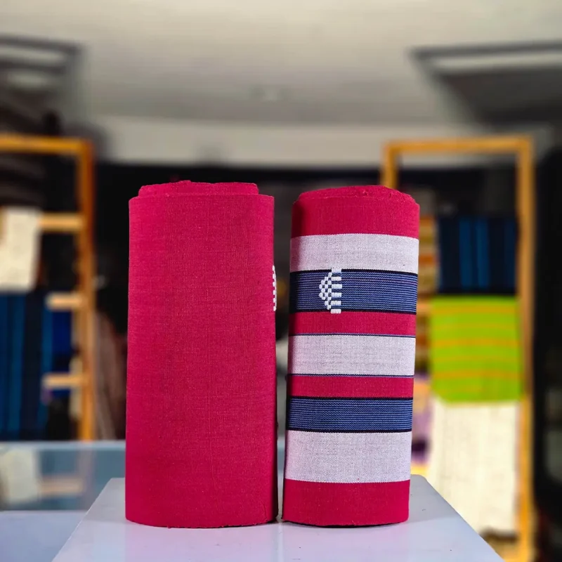 Duo faso dan fani rouge bleu blanc brodé